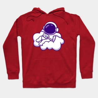 Cute Astronaut Sitting On Cloud Hoodie